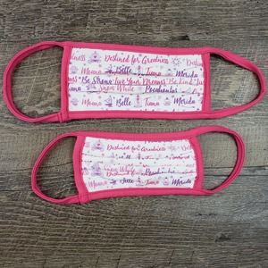 2 disney face mask princess